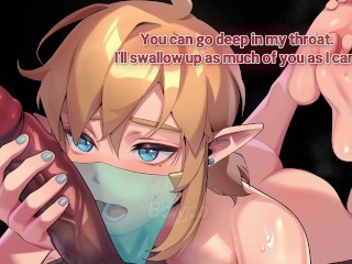 [voiced Hentai JOI] Smash Ultimate - Cloud & Link [femboy, Yaoi, Submissive]