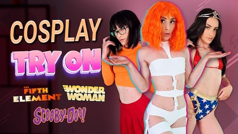 HannahJames710 Cosplay Try On! Wonder Woman, Velma, Daphne, Leeloo!