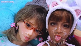 Titsfuck and facial cum on my cute doll compilation 03