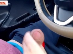 my whore step mom even in the car she has no patience she wants to see me enjoy and give her my cum
