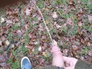 Preview 3 of Outdoor pee turned into nice wank