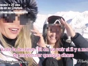 Preview 3 of Maddy Keys - 2 french sluts have sex with snow ski teacher - 100% real