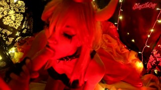 POV Bowsette Cosplay meid zuigt je lul