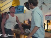 Preview 1 of Bratty & Disrespectful Twink Taught Life Lessons From Hardened Mechanic - DisruptiveFilms