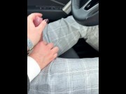 Preview 5 of Car Blowjob during daylight - sloppy and dirty
