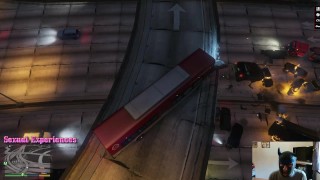 GTA V - THE NPCs THROW THEMSELVES FROM THE OVEROVER