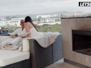 Preview 4 of Ariana Van X Sucks & Fucks Her Massive Cock BF On Vacation - WHITEBOXXX
