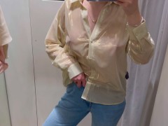 Sexy See Through Try on Haul Hard nipples