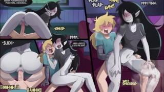 Fin fucks with his stepsister Marceline and cums in her ass