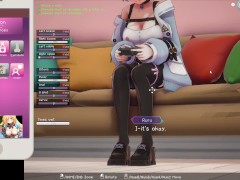 Hypnotic Idol [v1.012] [Azucat] girl plays a video game with a vibrator under her clothes