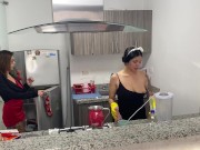 Preview 5 of hot boss eats his maid's big ass