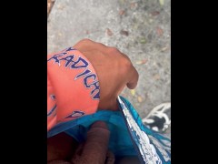 Hanging out in the backyard.