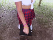 Preview 6 of 4K- Hot Ebony School Girl sucks Teachers Dick to pass her Class
