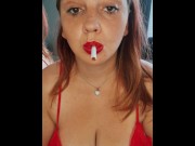 Preview 1 of Smoking close up - Join my Onlyfans (@PhoebeSmokes) Over 6000 Picture and 750 Videos - No PPV