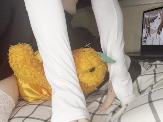 humping teddy bear to hentai~!