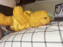 humping teddy bear to hentai~!