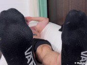 Preview 5 of Hairy muscle daddy Slick Rick shows off his huge feet