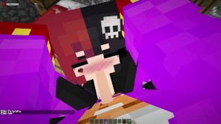 Minecraft Jenny Mod! Face-fucking a big titty goth girl Ellie!