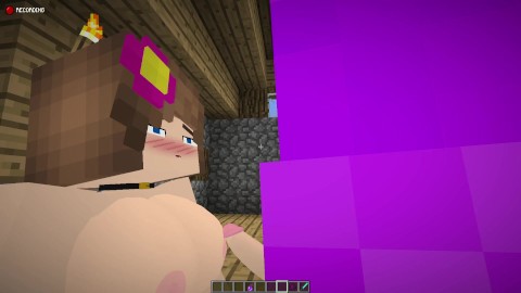 Minecraft Jenny Mod! Busenjob von einem Mädchen mit großen Titten, Jenny!