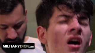 Twink Soldier Submits And Lets Commanding Officer Pound His Virgin Hole – MilitaryDick