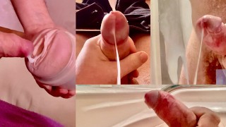 Intense orgasms - Cumshot Compilation - loads of sperm - moaning loud