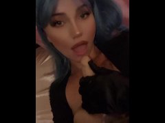 cosplasexy anime girl double blowjob cute