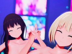 【MMD LycorisRecoil 4k/60fps】《Chisato(錦木 千束)Takina(井ノ上 たきな)》~《DECO27 ft. 初音ミク (Hatsune Miku) ラビットホール》