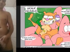 Patricio enseñándole a la arenita a follar hentai sin censura