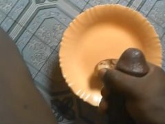 BUSTING A HUGE CUM ON CAKE BEFORE EATING IT