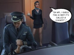 Hard Sex on Airplane - Screenshot 5 of 16 - Cum In Mouth