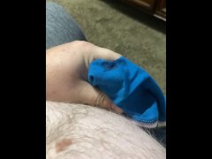 Daddy cumming in panties