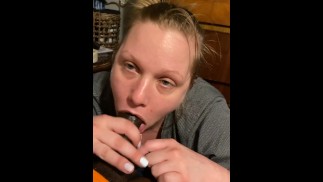 Blonde loves sucking my dick