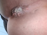 Preview 3 of Winking creampied asshole after cruising public with stranger