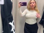 Preview 4 of |4K| TRANSPARENT CLOTHES TRY ON IN FITTING ROOM