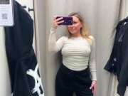 Preview 5 of |4K| TRANSPARENT CLOTHES TRY ON IN FITTING ROOM