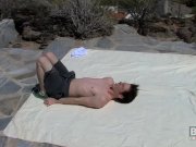 Preview 4 of Handsome yoga enthusiast Jesse Jordan tugs his long cock
