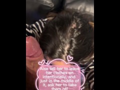 Submissive innocent shy wife blowjob for money