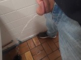 I love floor drain pissing