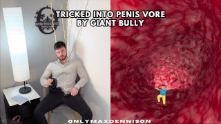 Enganado em pênis vore por bully gigante