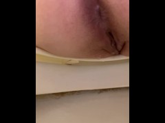 Peeing and farting in toilet! Fetish