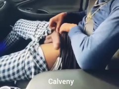 Showing off my dick while driving