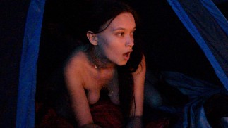 A family hike ended in rough fucking step daughter with step father in a tent