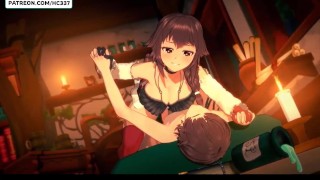 MEGUMIN DICK RIDING IN HOUSE AND GETTING CREAMPIE HOTTEST KONOSUBA HENTAI ANIMATION 4K 60Fps