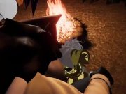 Preview 6 of Slutty Furry Blows A Pent Up Male By Campfire (Full Content)