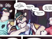 Preview 3 of Furry Comic Dub: Liquid Courage (Furry Animation, College, Frat, Cartoon, Anal)