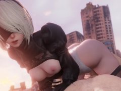 Sweet 2B having sex with you . Nier Automata