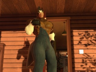 POV 你找到一个 Buff Horse Boy |虚拟现实 |