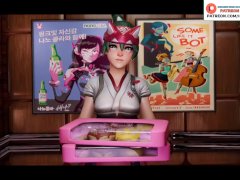 Kiriko Donuts BBC Hentai Story Hottest Blowjob And Anal Creampie | Overwatch Hentai Animation 4K