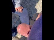 Preview 2 of Sucking and fucking and smoking on a public hiking trail.