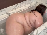 SSBBW Soaps Fat Body in the Bath